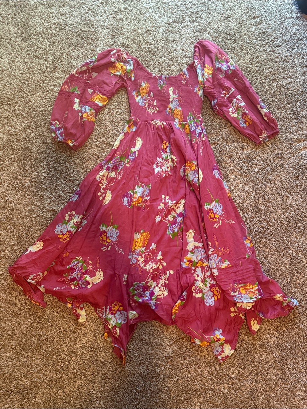 Free people floral midi dress